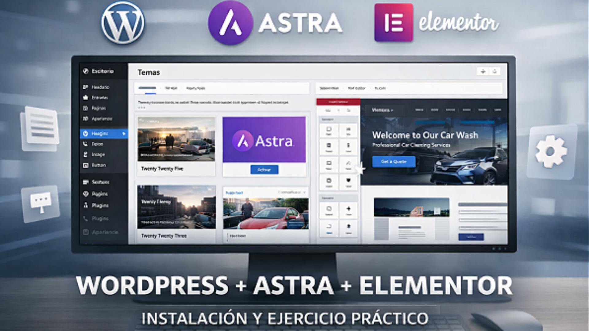 En este momento estás viendo Qué es WordPress y cómo instalar el tema Astra y Elementor (intro)