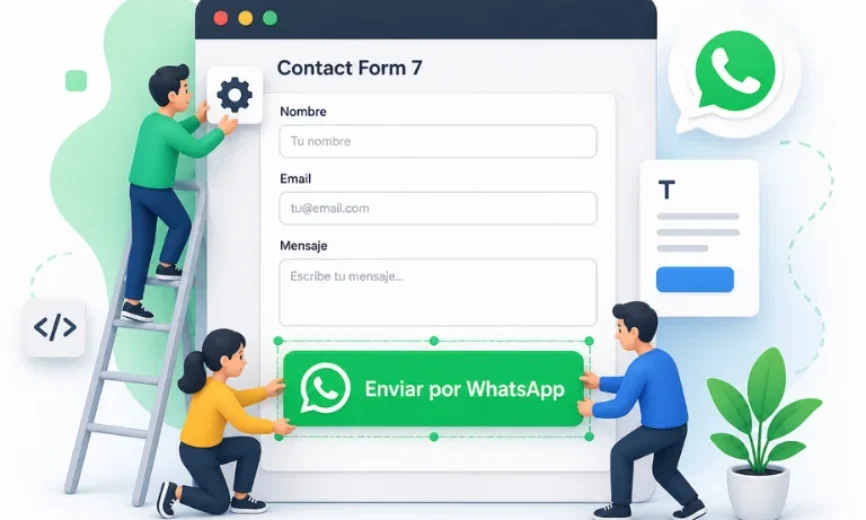 Cómo conectar Contact Form 7 con WhatsApp en WordPress (Guía 2026)