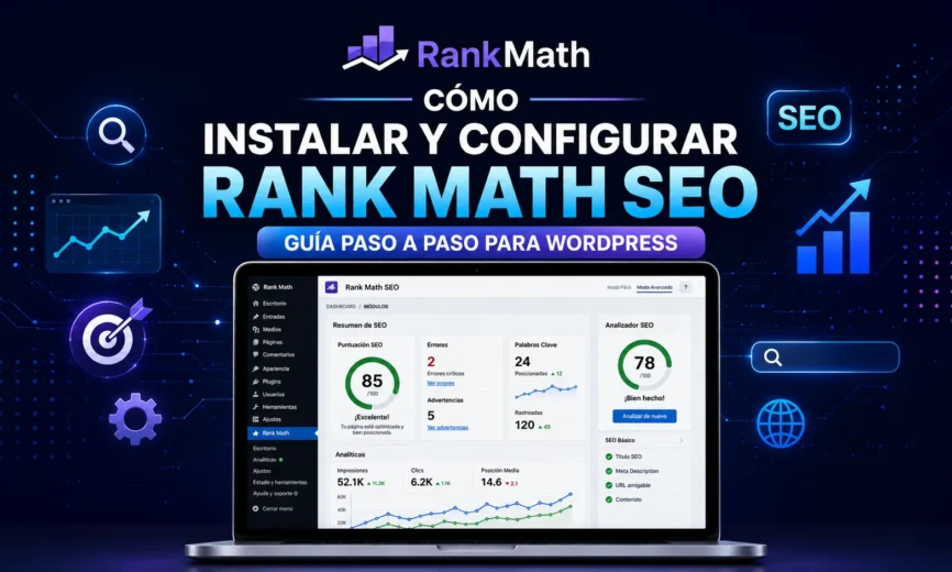 Cómo Instalar y Configurar Rank Math SEO en WordPress Paso a Paso